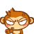 unhappy monkey